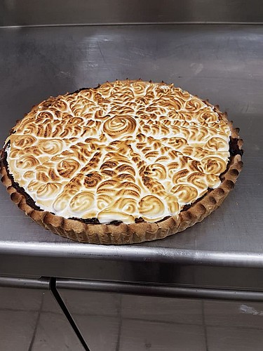 Tarte myrtille meringuée