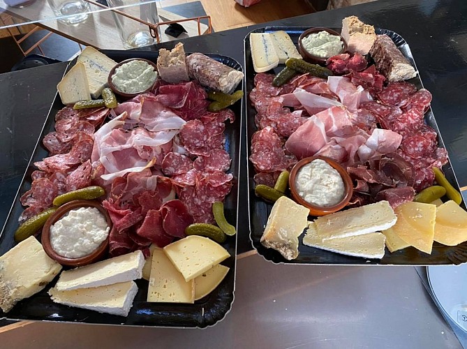 Plateau de charcuterie et fromage