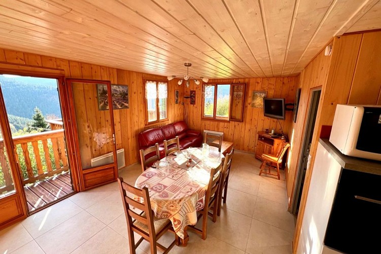 Chalet 6 persons - Le balcon du Brabant - Terrace with mountain views
