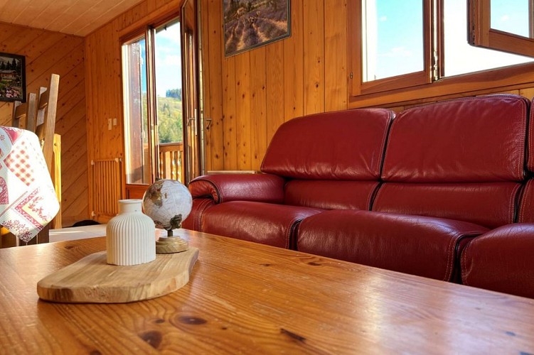 Chalet 6 personnes - Le balcon du Brabant - Terrasse avec vue sur les montagnes