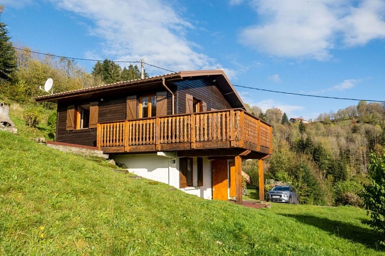Chalet 6 personen - Le balcon du Brabant - Terras met uitzicht op de bergen