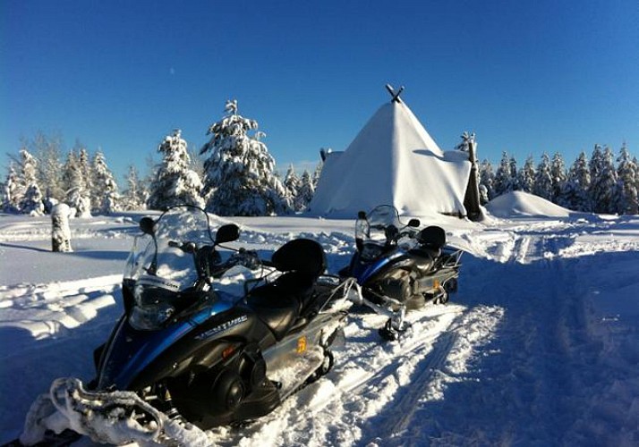 Balade en motoneige dans la forêt de Laponie (1h) - Au départ de Rovaniemi