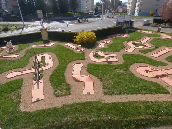 Mini golf vu d'en haut