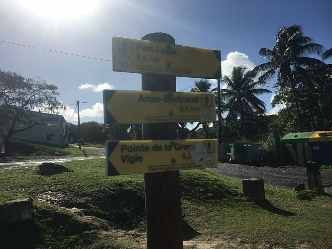 Traversé du Bourg de Anse Bertrand