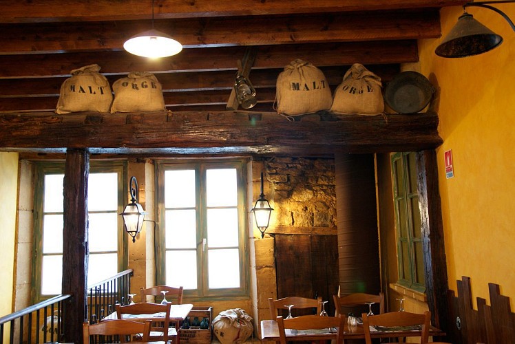 Traditional brasserie in the fortified castle 
