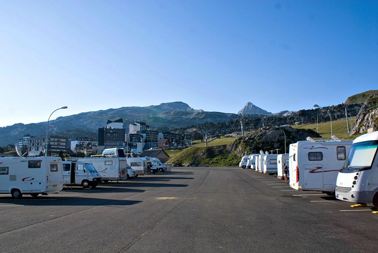 Air de camping-cars de la Pierre Saint-Martin - Ete