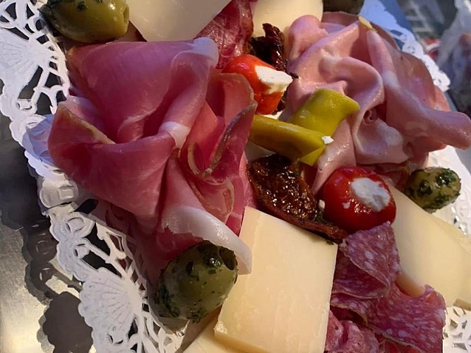 Planche charcuterie et fromage