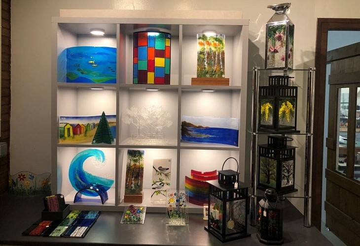 Claude André Glass - Enchanted cobwebs - Art du verre fusionné