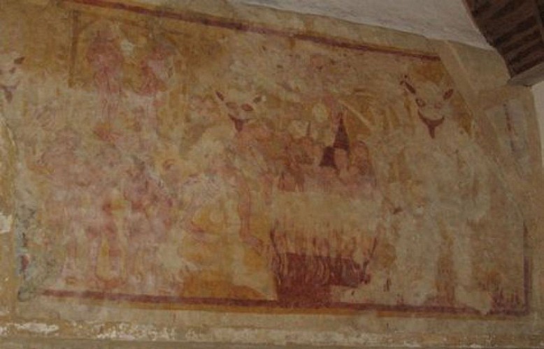 Fresque murale- église Saint-Pierre de Boursay