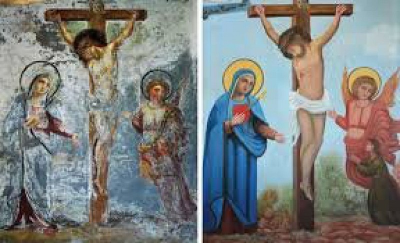 Dipinto restaurato del pittore Arduino