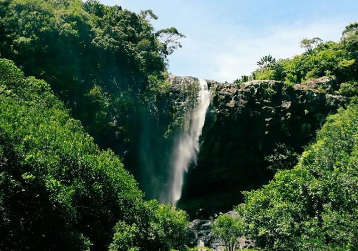 Randonnée guidée aux chutes de Tamarin, à l'île Maurice