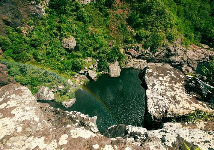 Randonnée guidée aux chutes de Tamarin, à l'île Maurice