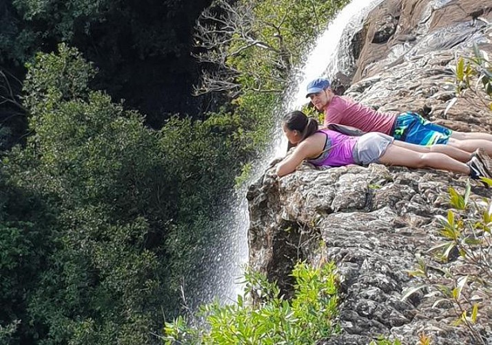 Randonnée guidée aux chutes de Tamarin, à l'île Maurice