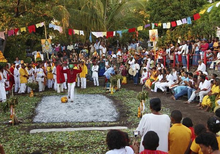 Visite guidée du temple tamoul Maryen Peroumal à Saint André - La Réunion
