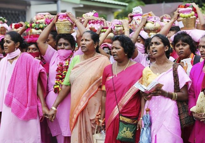 Visite guidée du temple tamoul Maryen Peroumal à Saint André - La Réunion