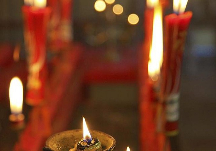 Visite guidée du temple tamoul Maryen Peroumal à Saint André - La Réunion
