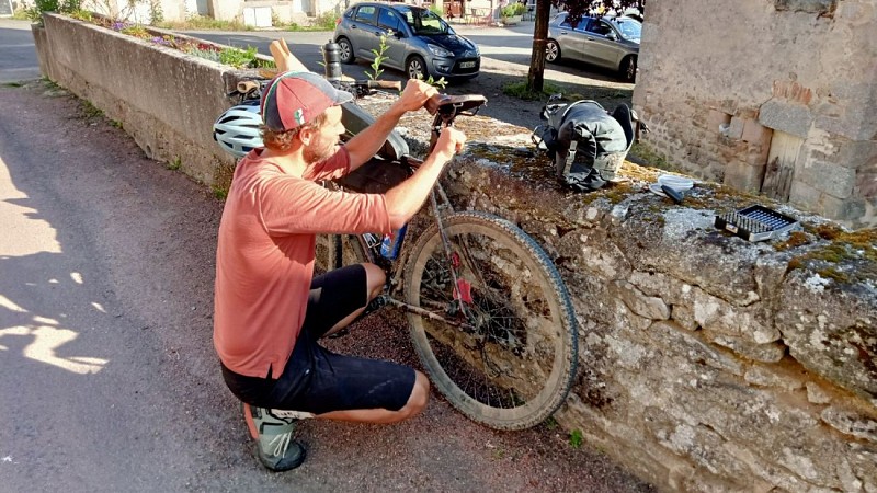 Selle de vélo désserée