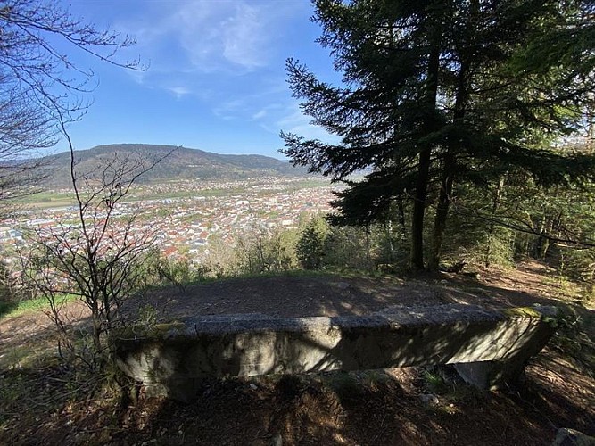 POINT DE VUE DU BANC DE PIERRE