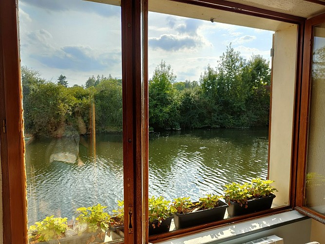 Chez Céline et Quentin - Fresnay-sur-Sarthe - Vue depuis la pièce de vie