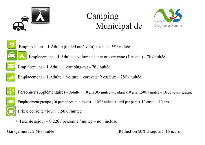 Camping Municipal de Nivigne-et-Suran