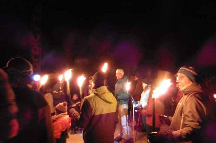 Nordic Area des Landes von La Meije