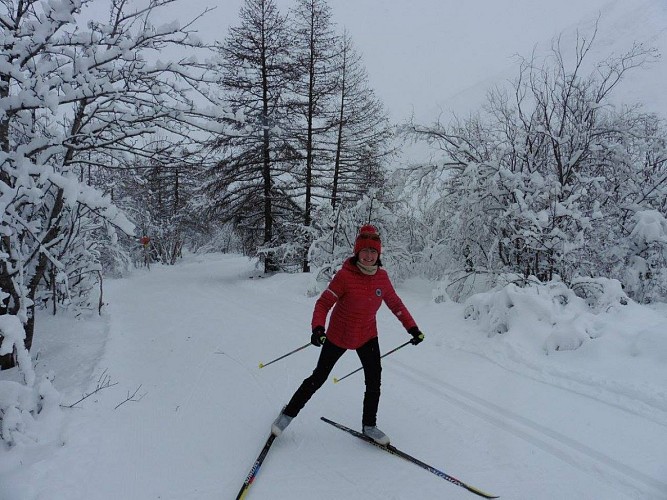 Nordic Area des Landes von La Meije