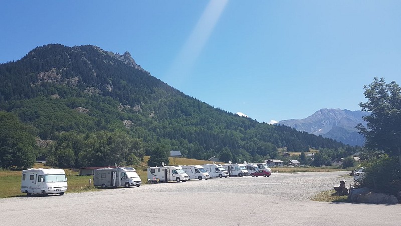 Bivouac caravan area of Alpe du Grand Serre
