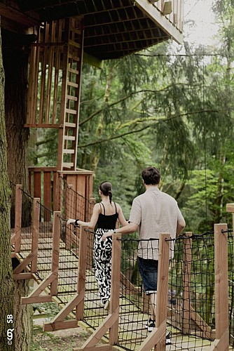 Village des cabanes perchées du Lac des Sapins