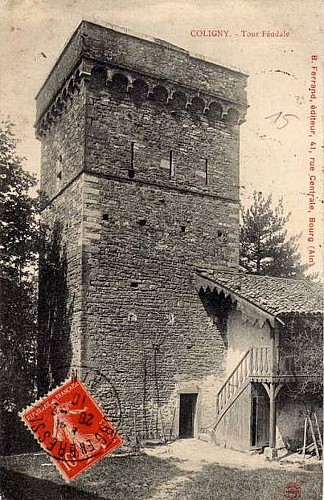 Château de Coligny-le-Viel : château du Châtaignat et sa tour de Menthon