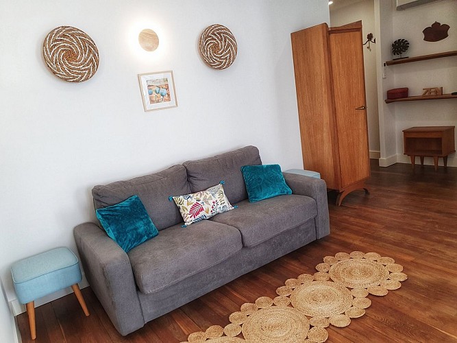 B1 SAULE STUDIO VUE GALE CANAPE gîte larbrenville la charité-sur-loire nièvre loire -crédits nathalie civard