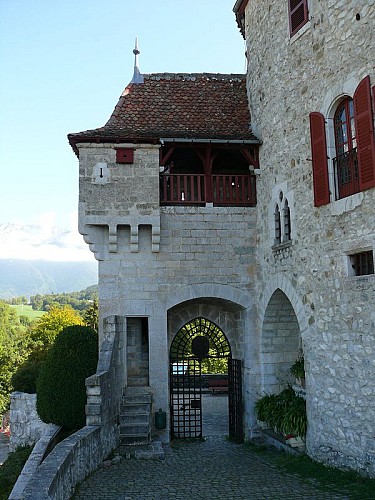 The castle of Menthon-Saint-Bernard