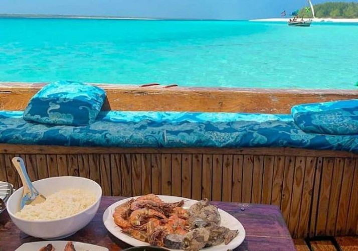 Croisière privée d’une journée en bateau traditionnel, observation des dauphins & snorkeling vers l’île de Mnemba (déjeuner inclus) - Au départ de Zanzibar