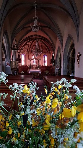 Intérieur de l'Eglise de Raulhac