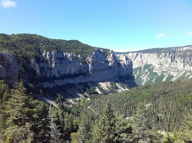 Vue du col de Côte Chèvre