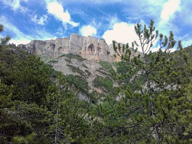 Le Glandasse vu du col des Caux