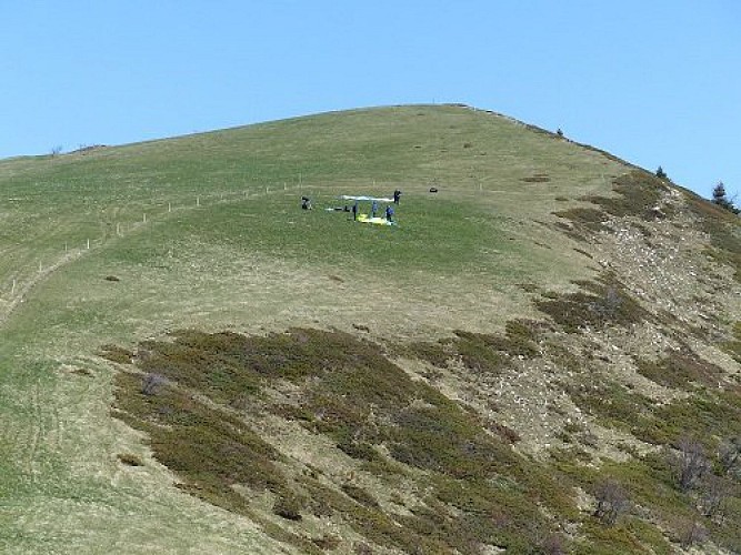 Aire de décollage de parapente 