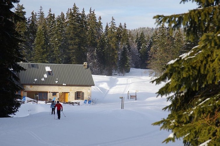 Le refuge de Gève en hiver