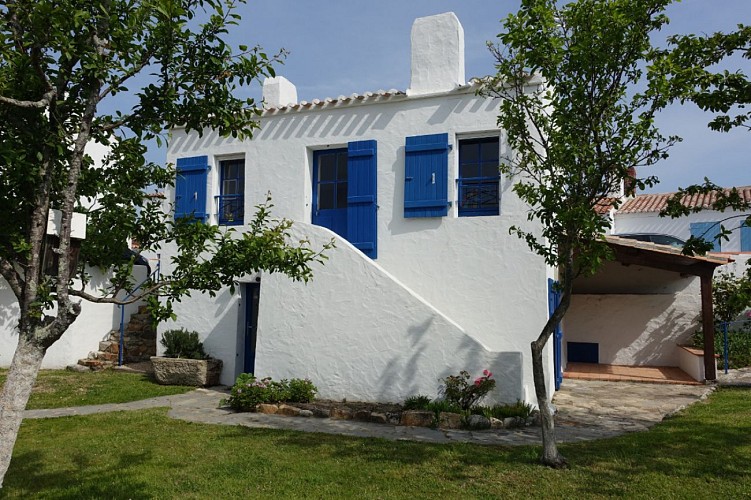 Maison de pêcheur rénovée dans le quartier pittoresque du Banzeau à Noirmoutier en l'Ile