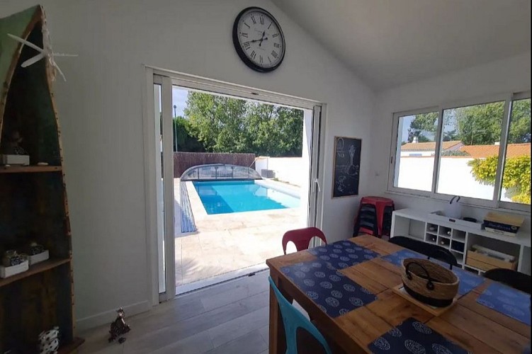 Maison de vacances avec piscine à Barbâtre sur l'Ile de Noirmoutier