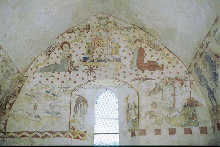 Fresques et église de Pressiat