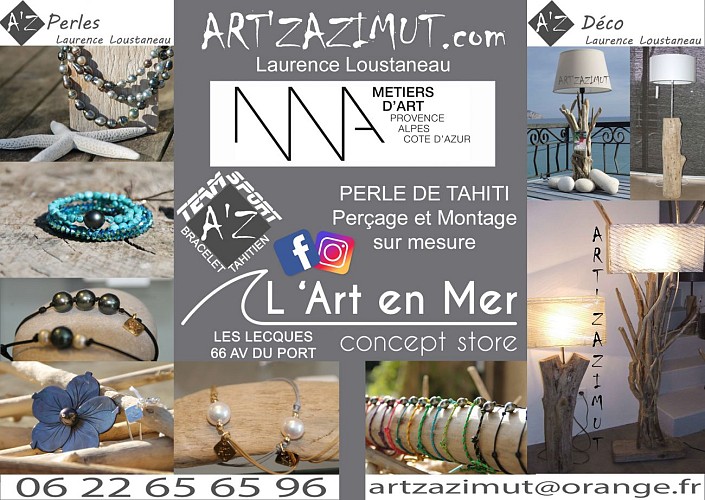 Workshop / Shop Art' Zazimut Perle de Tahiti Laurence Loustaneau
