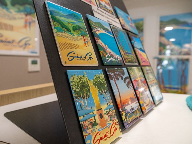 A loja do escritório de turismo