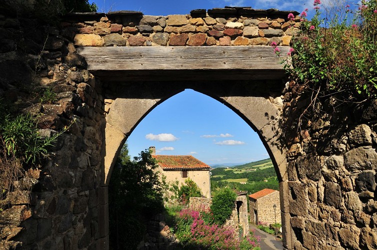 The medieval and perched village of Montaigut-Le-Blanc