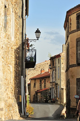 The medieval and perched village of Montaigut-Le-Blanc