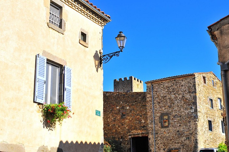 The medieval and perched village of Montaigut-Le-Blanc