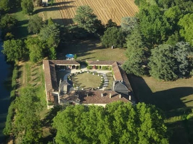 Château de Trenquelléon - vue aérienne 2