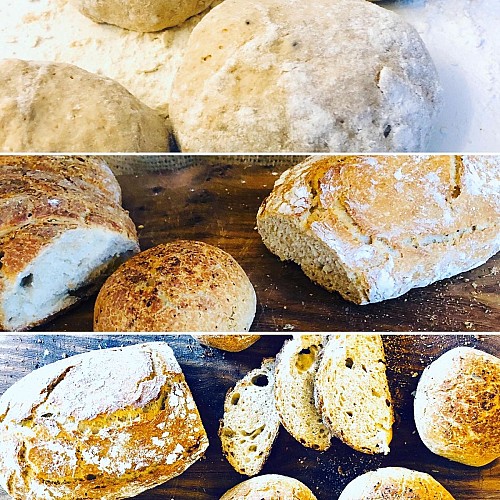 Pain au levain aux farines anciennes du moulin