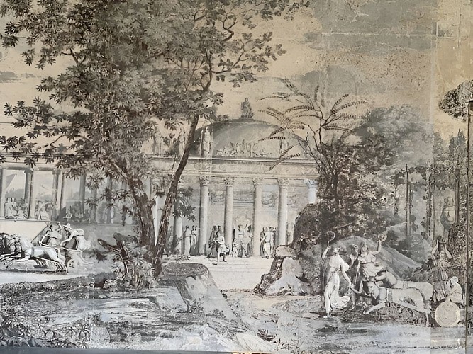 Papier peint panoramique de Dufour "Grèce Antique Jeux olympiques"  