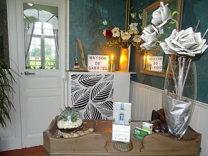 La Maison de Gabriel - chambres d'hôtes à Bréville-les-monts - l'accueil