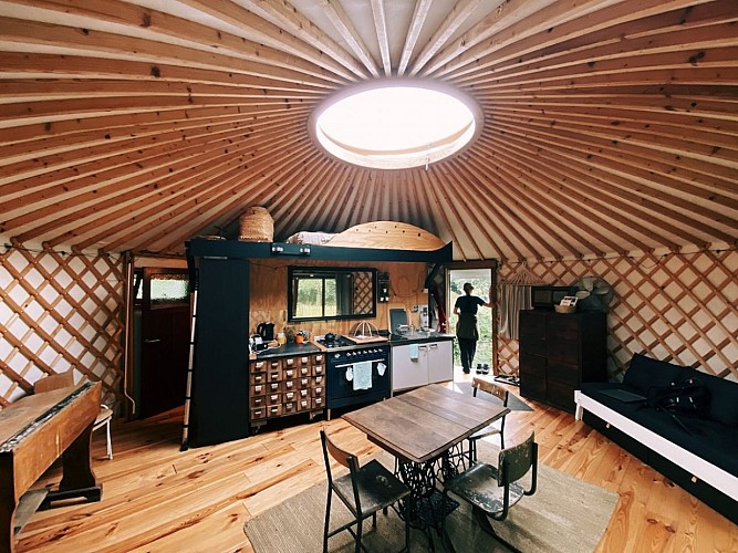 La yourte du verger d'Hellebecq